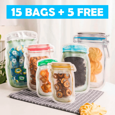 Reusable Bags (15 BAGS + 5 FREE)